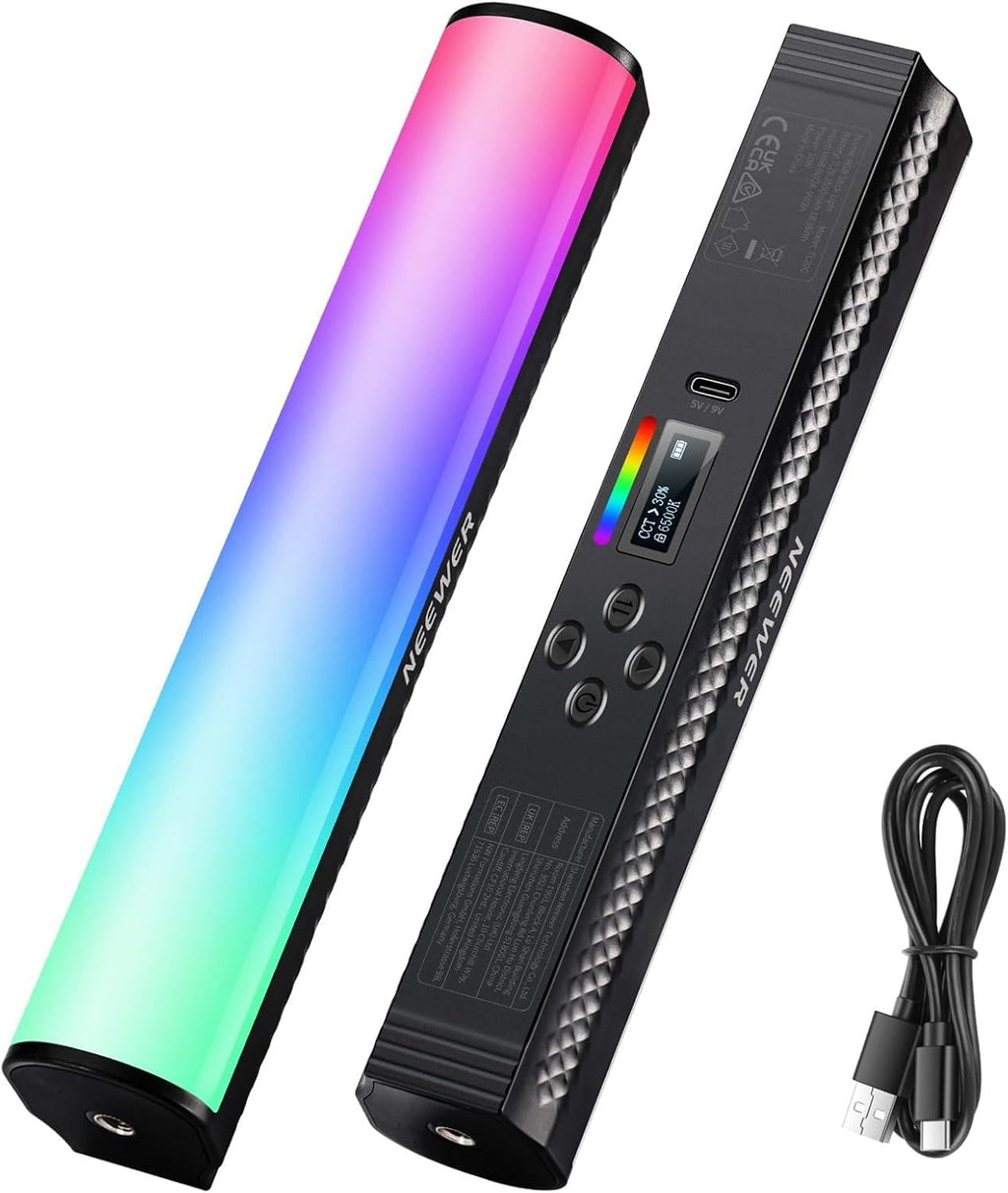 Tubo de Luz LED RGB NEEWER Magnético con Batería 2550mAh TL20C