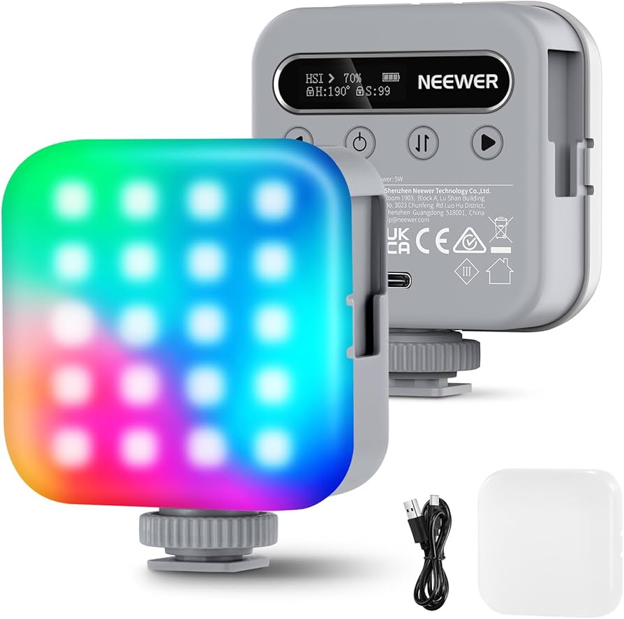 Mini Foco LED RGB Magnético NEEWER BL60C Recargable