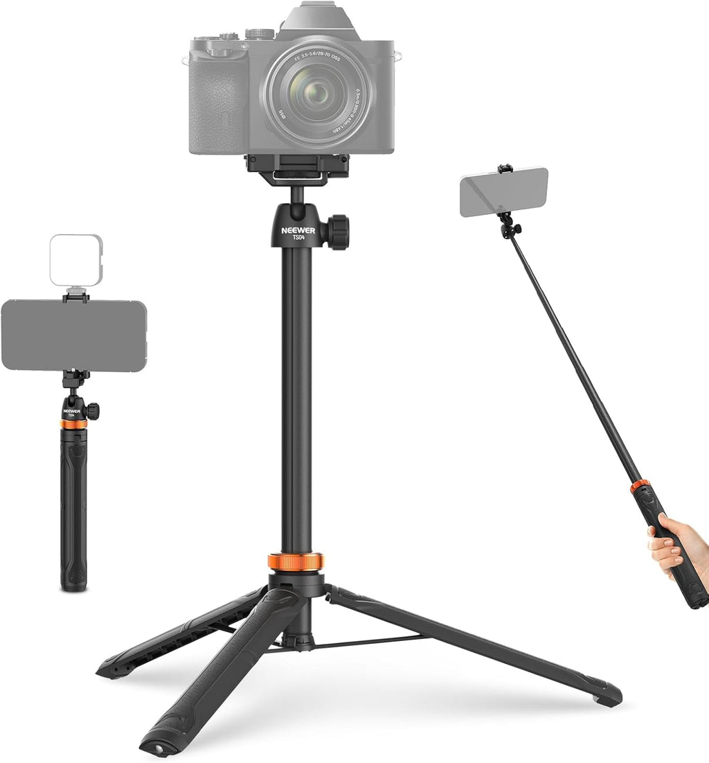 Trípode y Selfie Stick NEEWER TS04 de 150cm para Móvil y Cámara