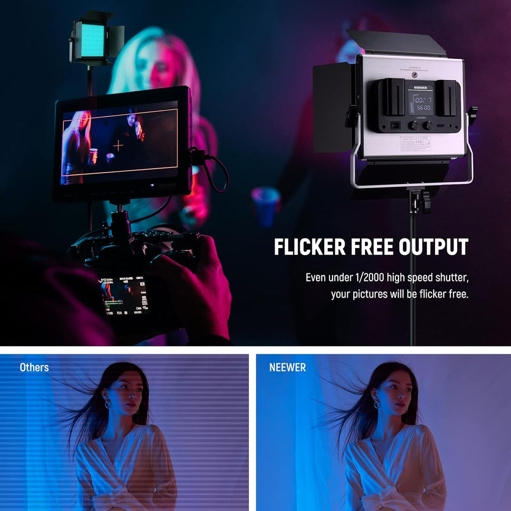 Luz De Vídeo LED Neewer 660 Pro RGB - Negro + Bolso