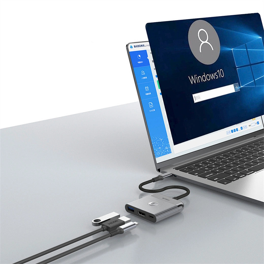 Hub Adaptador WiWU WI-HB002 Tipo-C 3 en 1