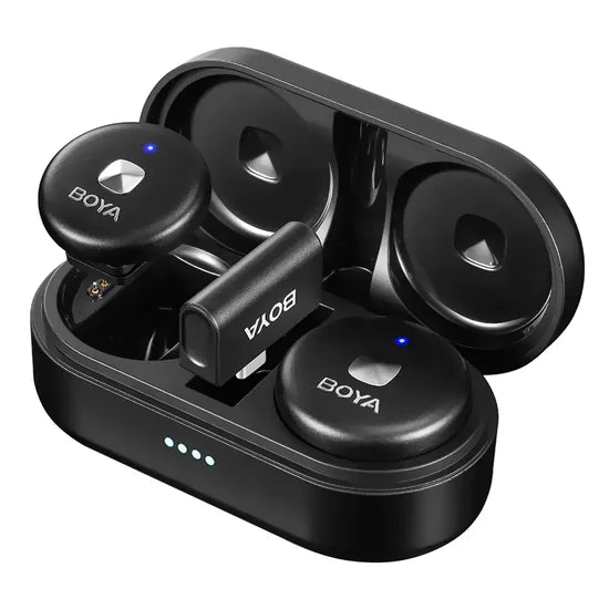 Micrófono De Solapa Boya OMIC-U Inalámbrico USB-C - Negro
