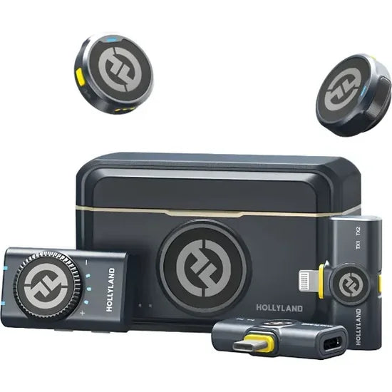 Micrófono Inalámbrico Hollyland Lark M2 Combo - Shine Charcoal